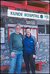 Tony and Liz at Kunde Hospital